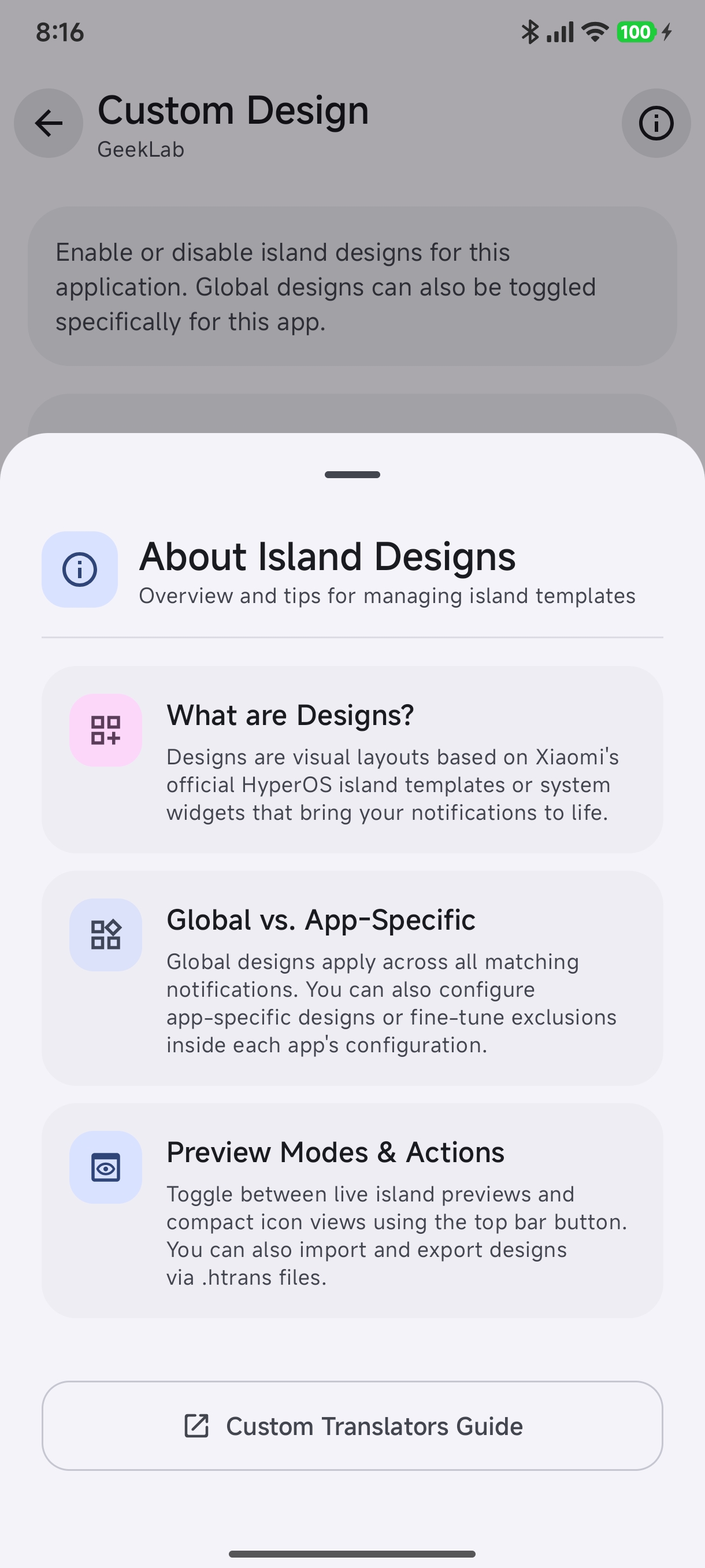 About Island Designs Bottom Sheet