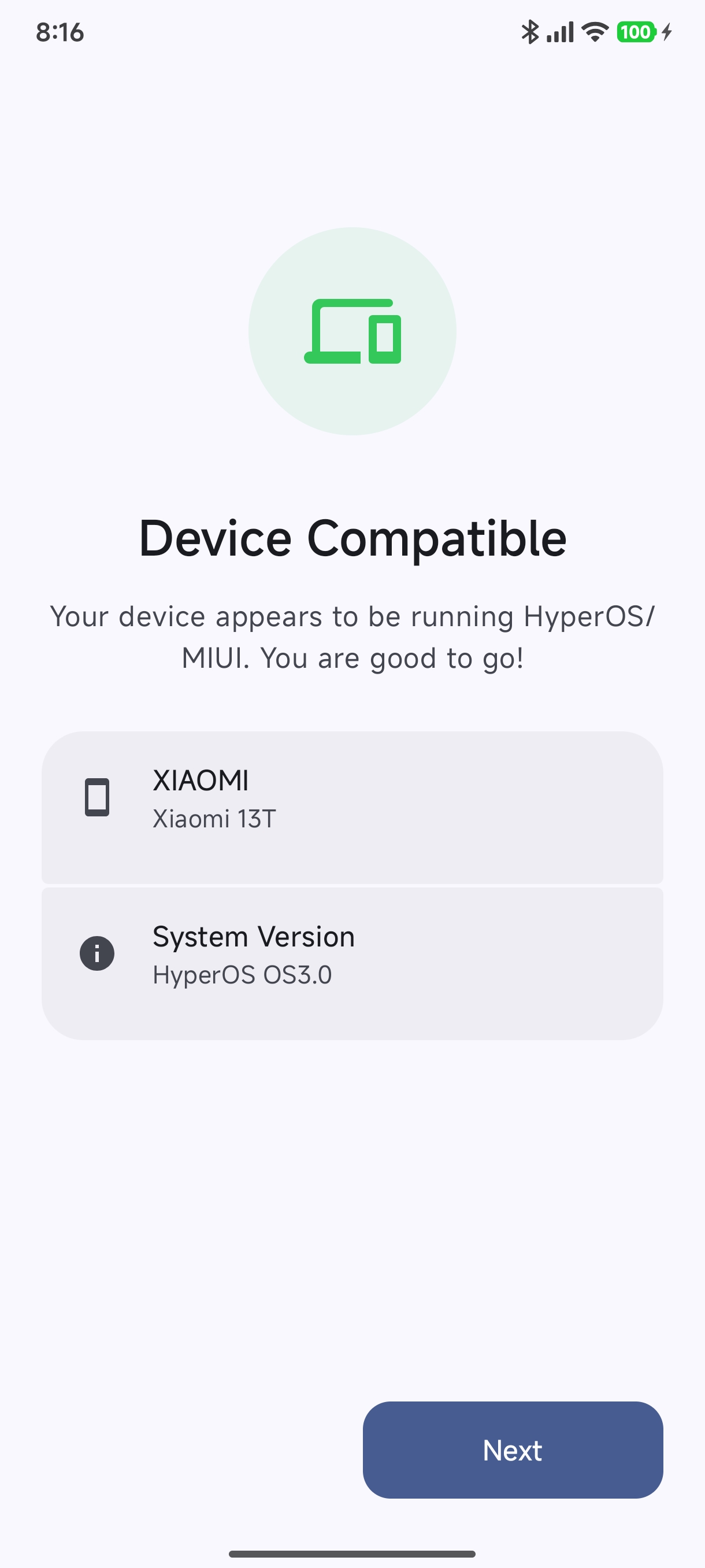 Device Compatibility Check