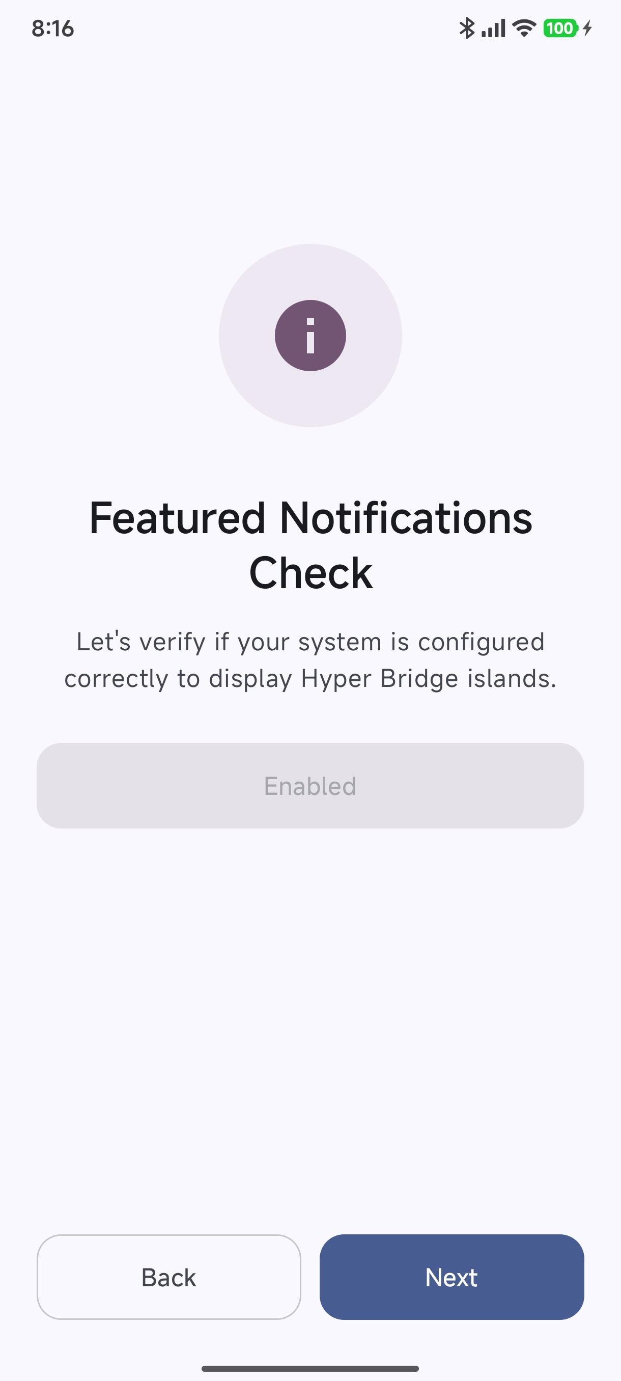 Featured Notifications Verification