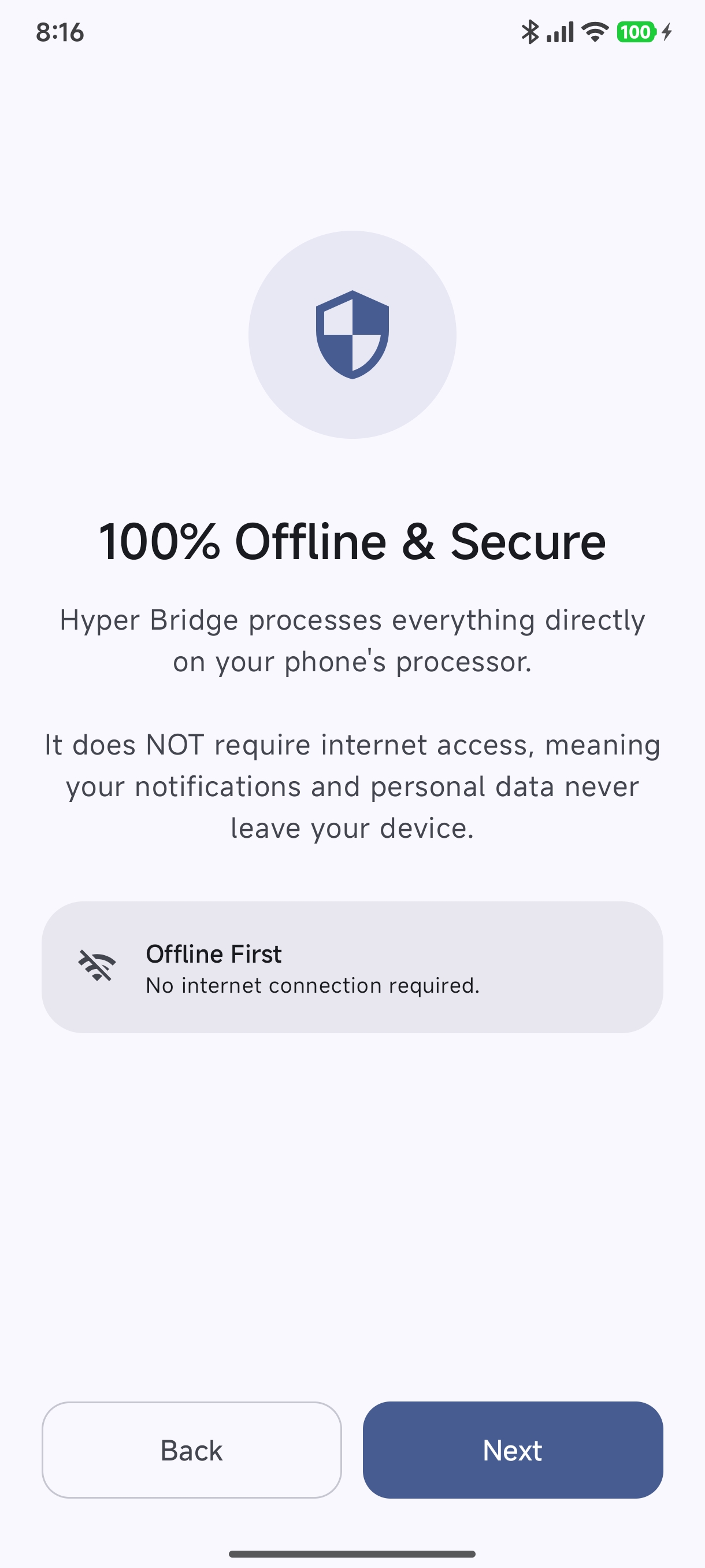 100% Offline and Secure