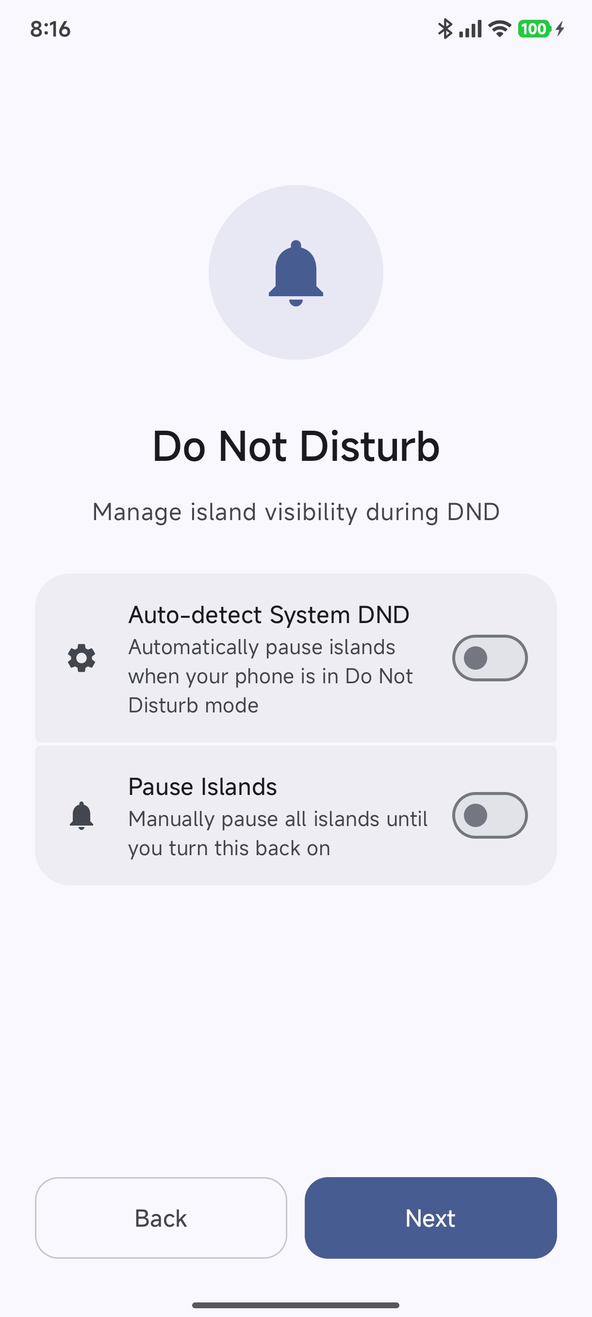 Do Not Disturb Settings