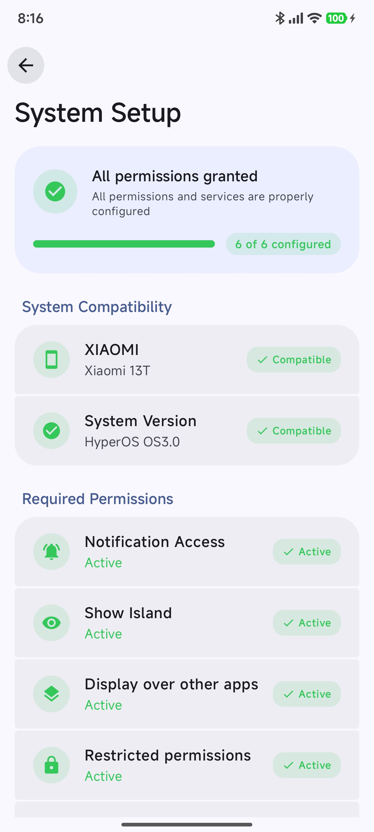 System Health Dashboard Permissions Overview
