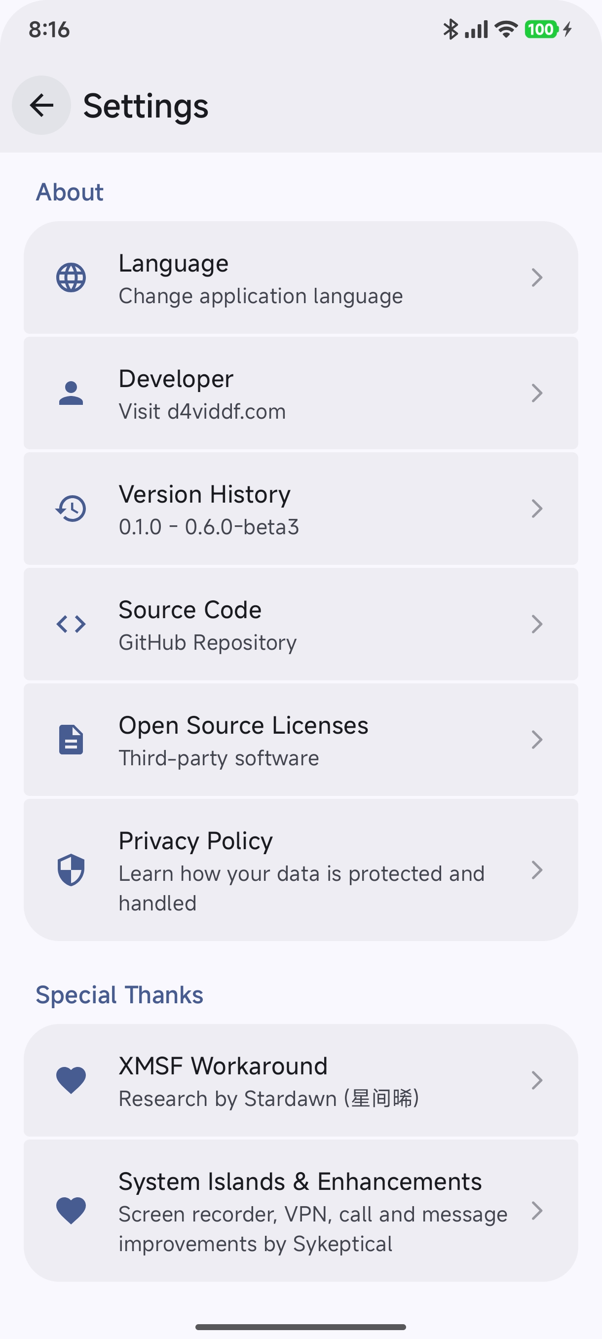 About Screen and Community Credits