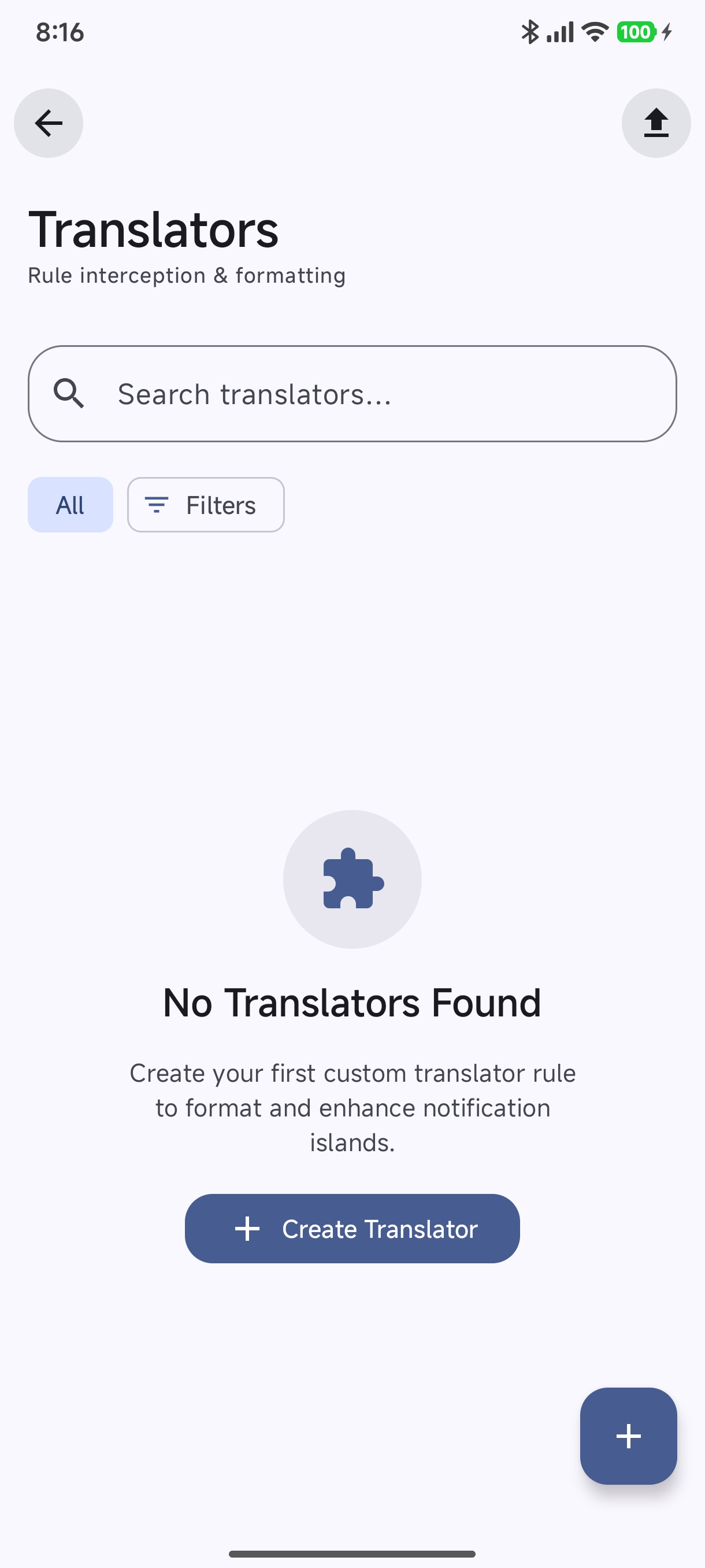 Translators Manager Empty State