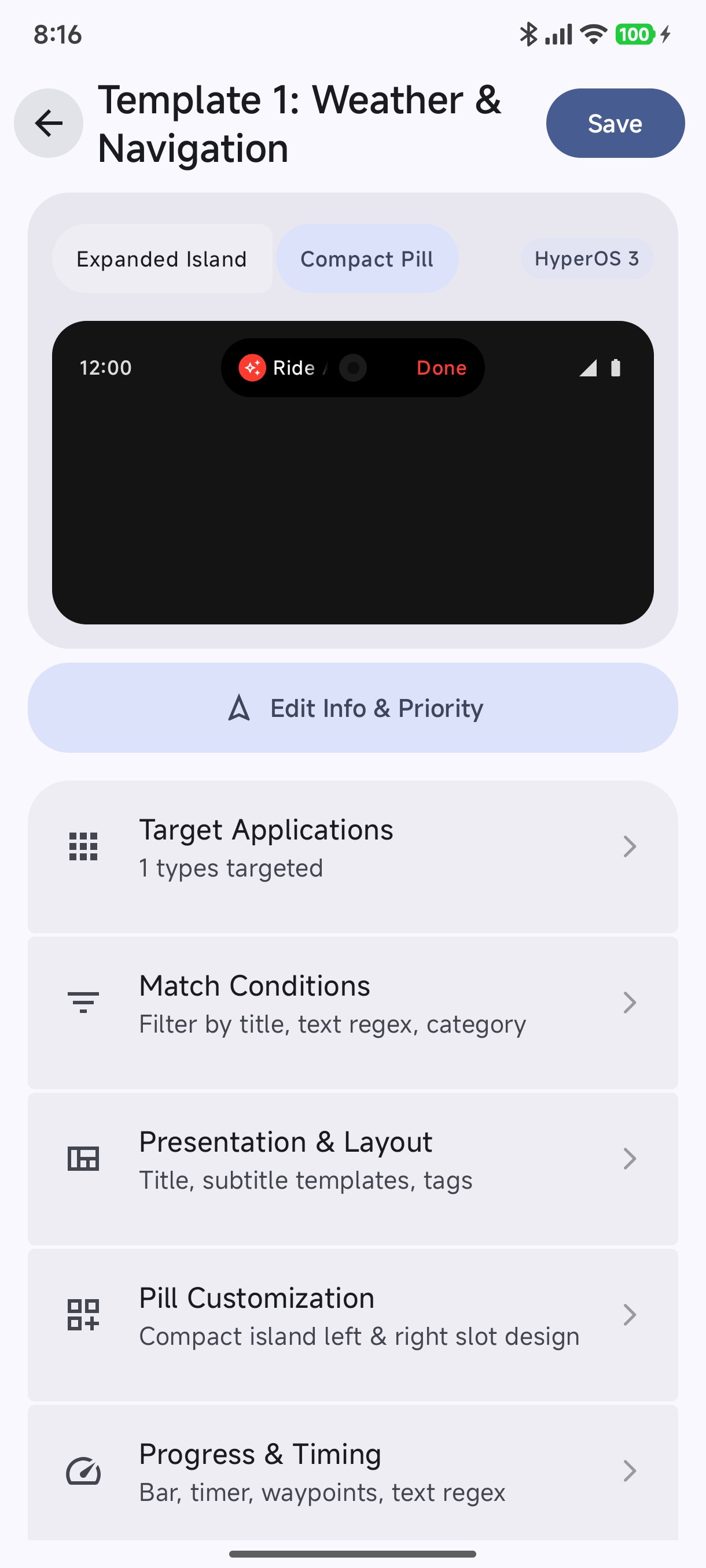 Editor Overview Screen