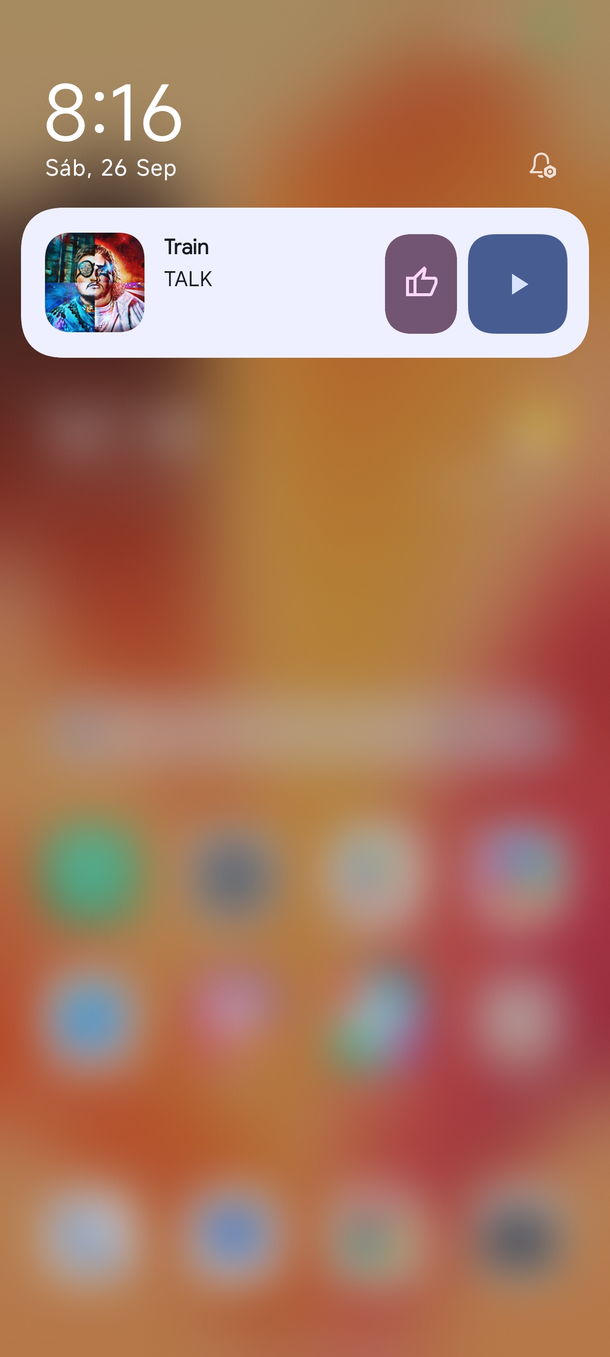 Widget Island with Blurred Shade